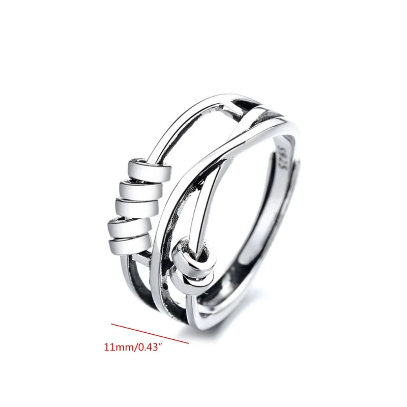 Bague tournante stylée pour soulager le stress