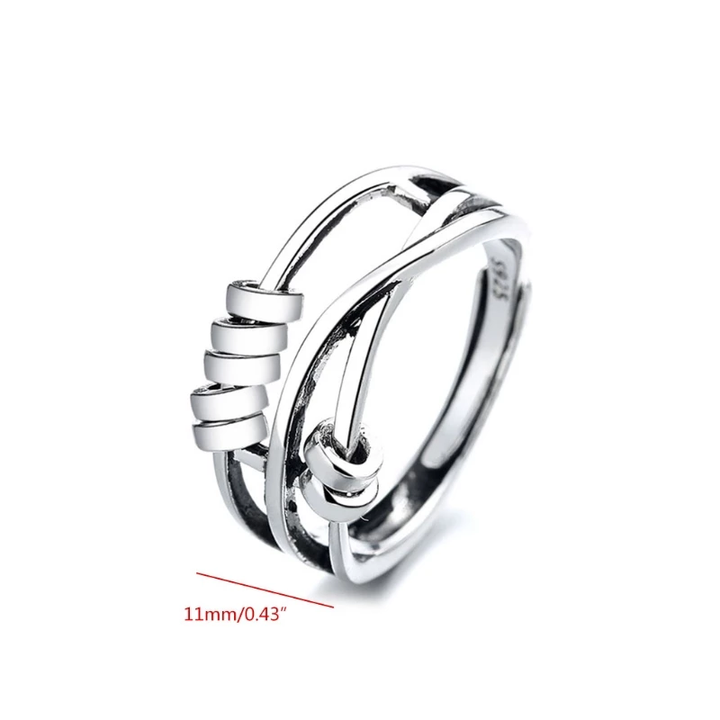 Bague tournante stylée pour soulager le stress