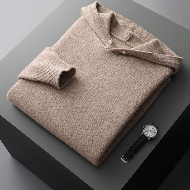 Sweat à capuche en laine mérinos Arden