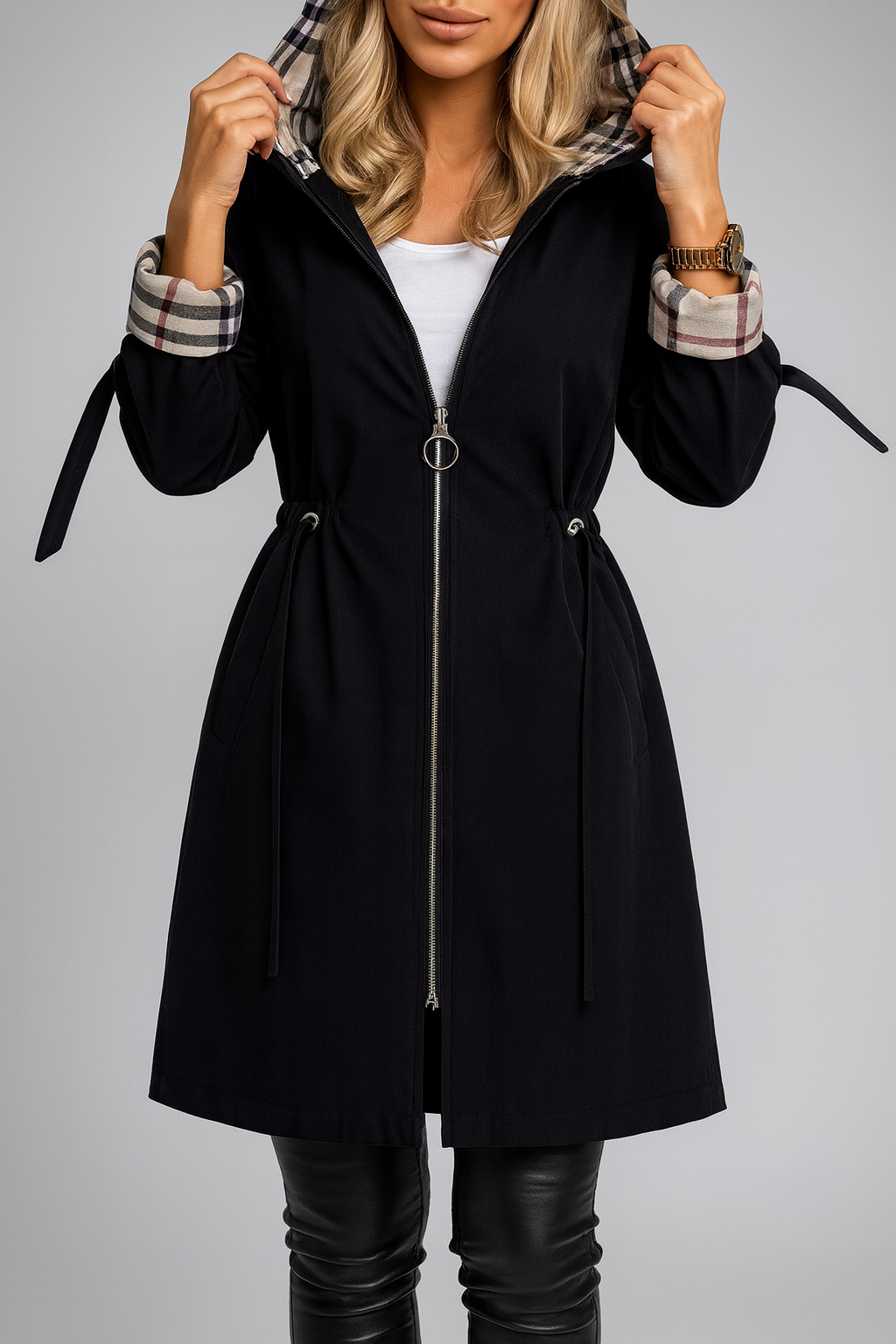 Juniper | Refined Women's Coat with Zip Closure and Fitted Silhouette