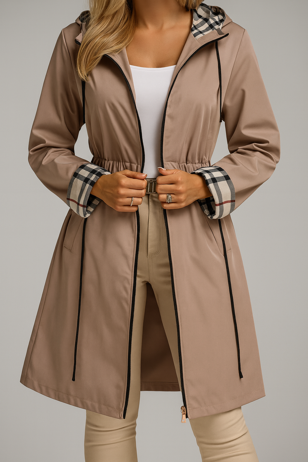 Juniper | Refined Women's Coat with Zip Closure and Fitted Silhouette