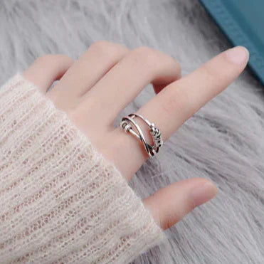 Bague tournante stylée pour soulager le stress