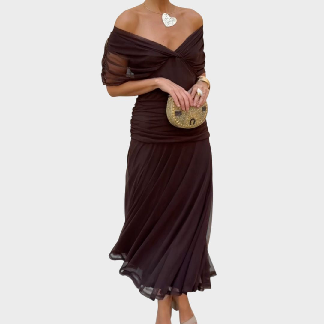 Hayden Laluna® | Robe élégante à décolleté en V