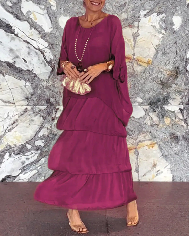 Morgan™ | Robe maxi verte à volants