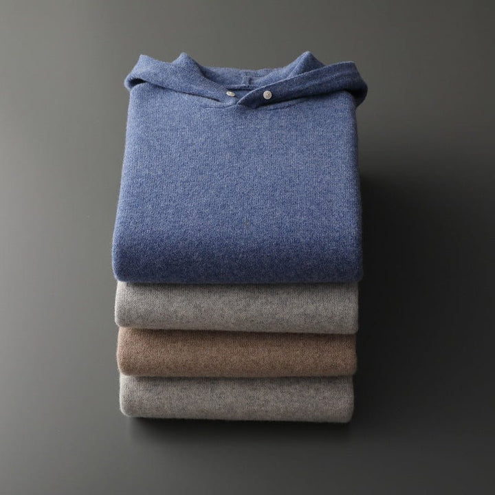 Sweat à capuche en laine mérinos Arden