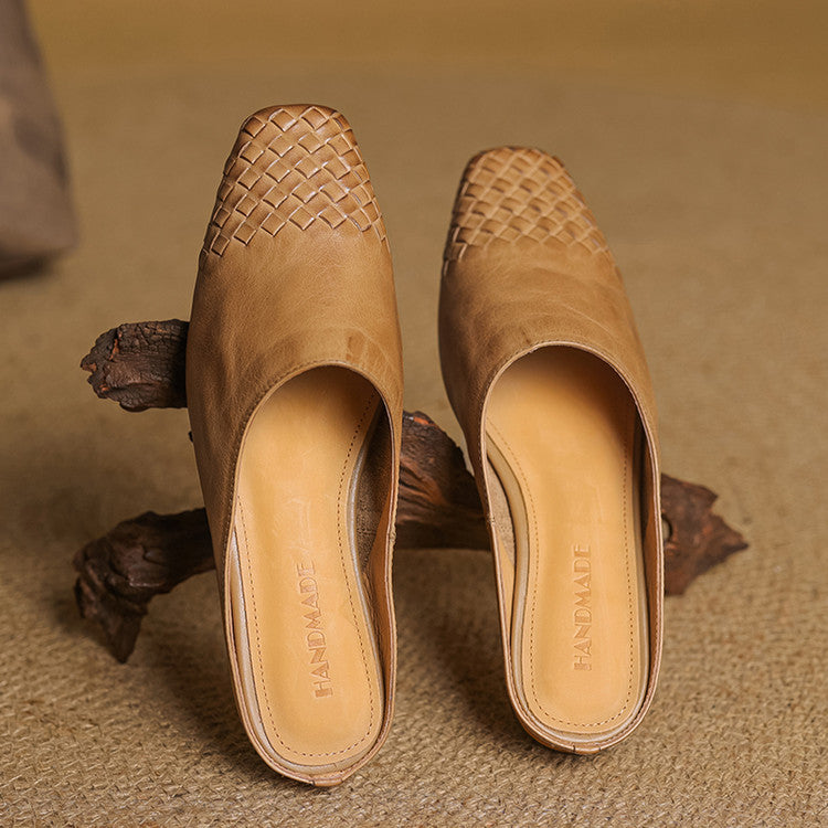 Helma Genuine Leather Mules