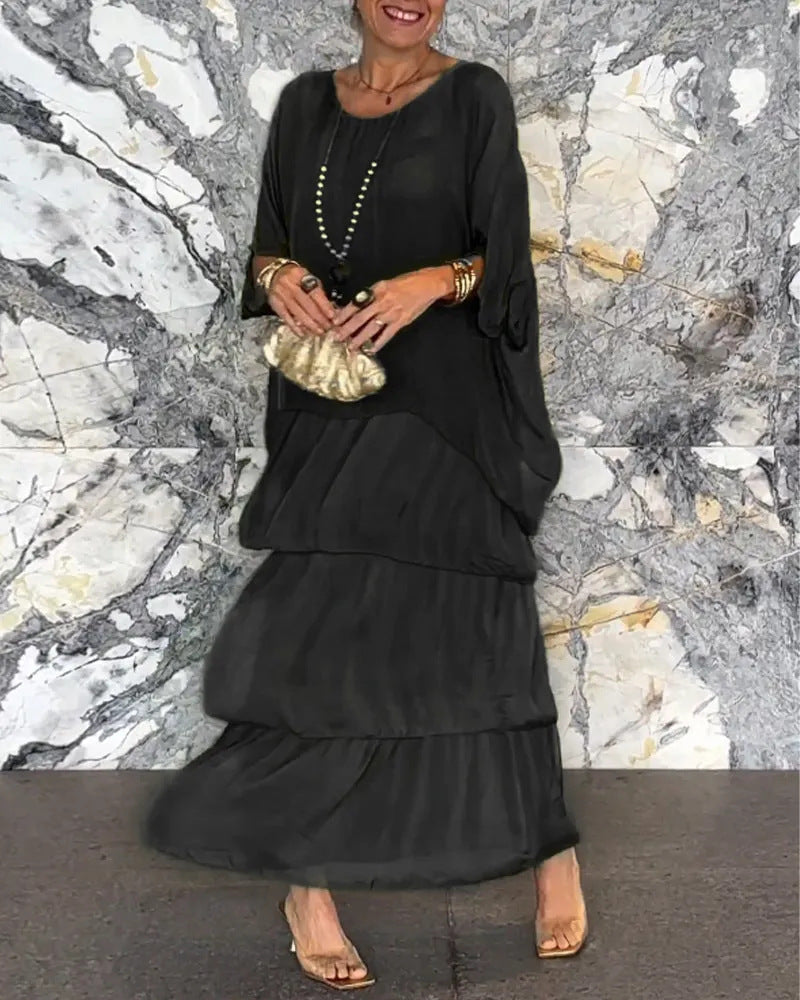 Morgan™ | Robe maxi verte à volants
