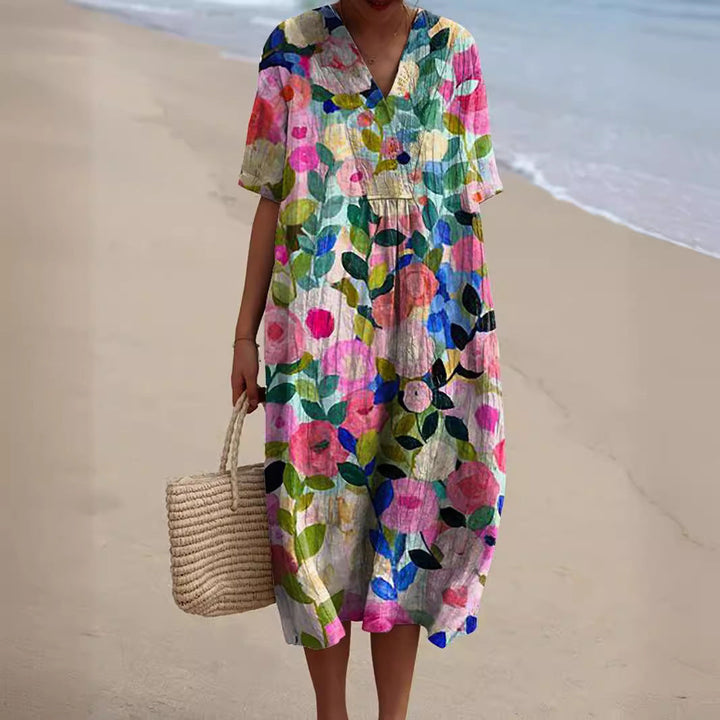 Nicka™ | Robe à motif floral vibrant