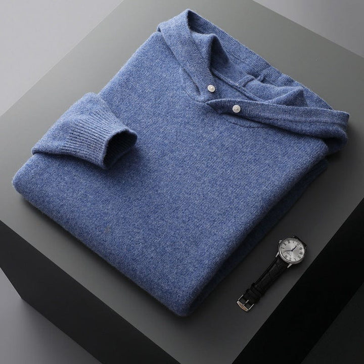Sweat à capuche en laine mérinos Arden