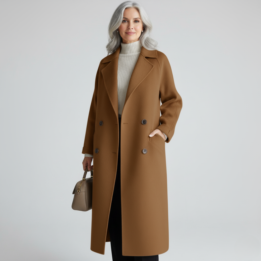 Eulalie | Manteau élégant et intemporel à la coupe minimaliste et à la silhouette épurée