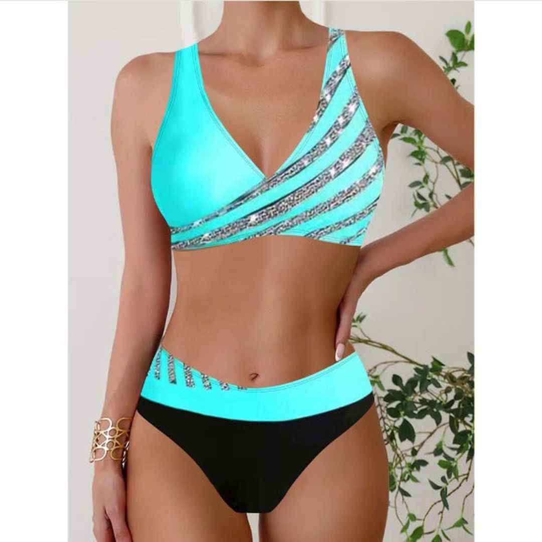 Zoë - Women's Printed Halterneck Swimwear