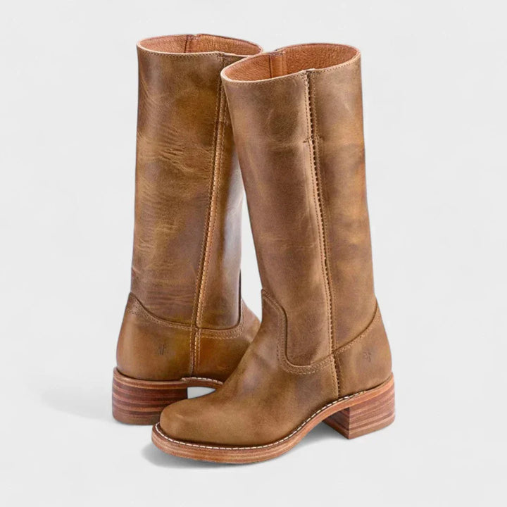 Noor | Retro-inspirierte Stiefel mit rutschfester Außensohle und gepolsterter Einlegesohle