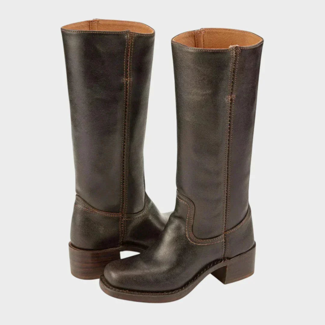 Noor | Retro-inspirierte Stiefel mit rutschfester Außensohle und gepolsterter Einlegesohle