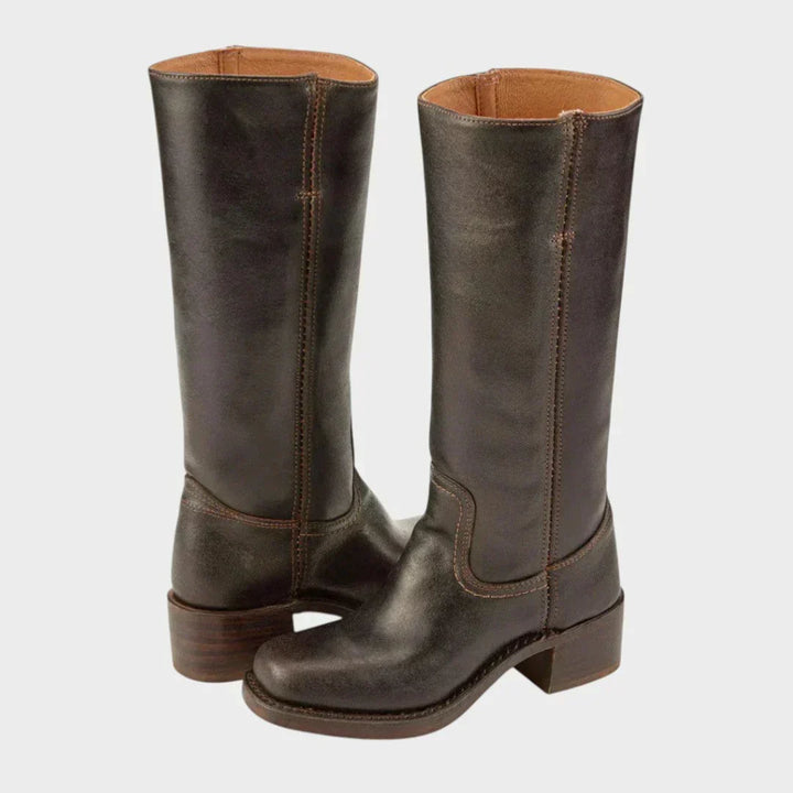 Noor | Retro-inspirierte Stiefel mit rutschfester Außensohle und gepolsterter Einlegesohle