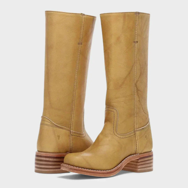 Noor | Retro-inspirierte Stiefel mit rutschfester Außensohle und gepolsterter Einlegesohle
