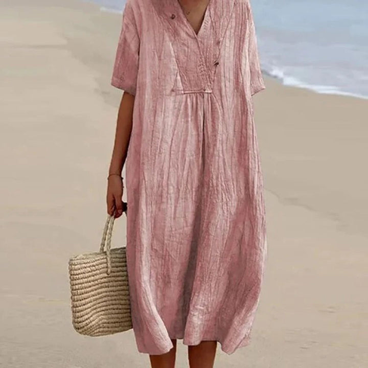 Karen – Robe midi coupe décontractée