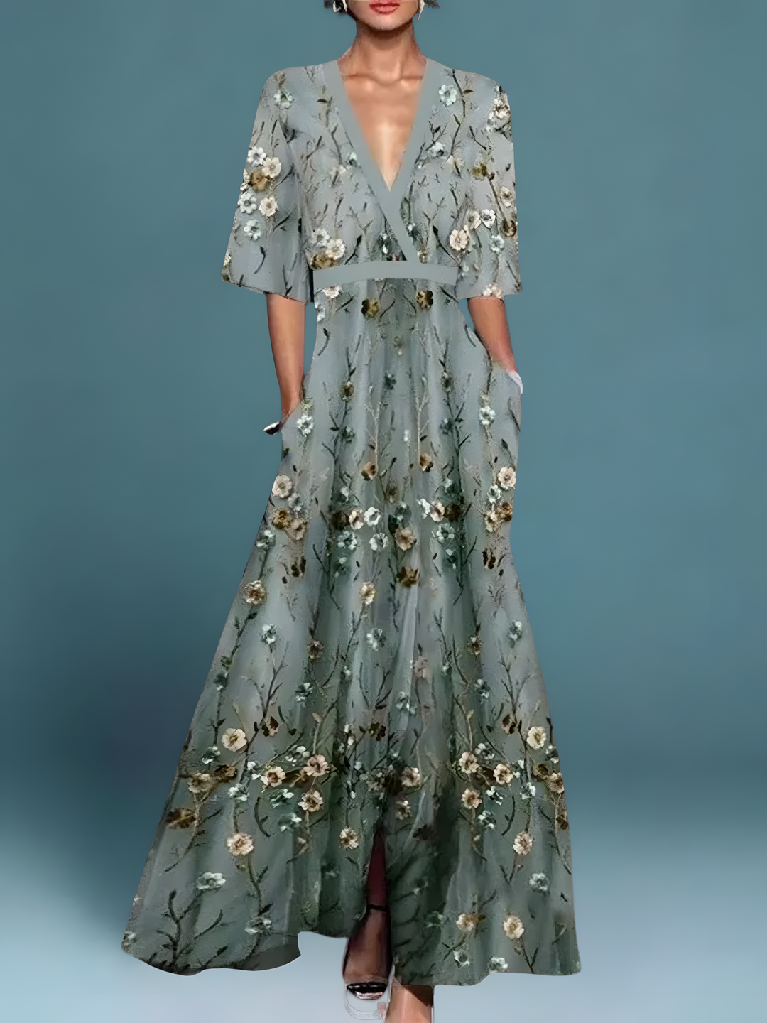 Laure | Robe florale élégante