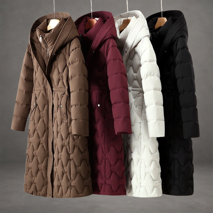 Noa | Weather-Ready Longline Hooded Coat with Waterproof Design and Insulated Warmth