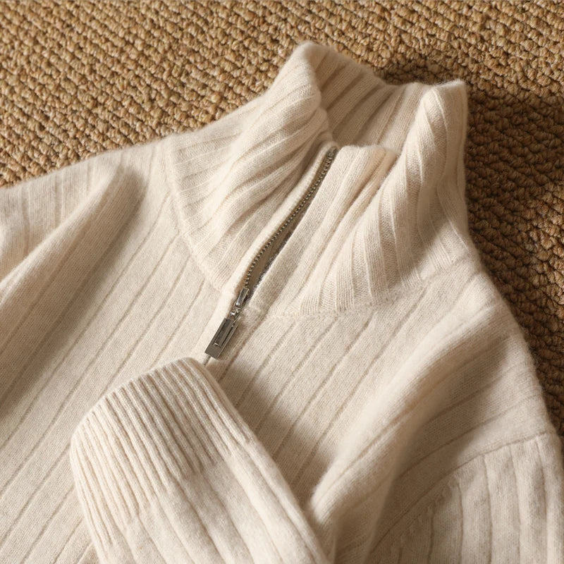 Owen™ - Cardigan d'affaires confortable en laine mérinos