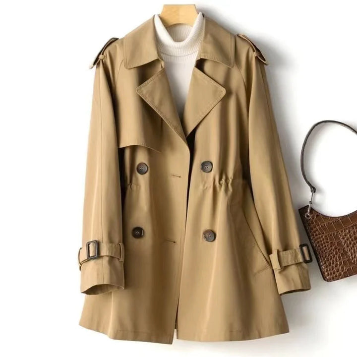 Trench-coat mi-long à double boutonnage  