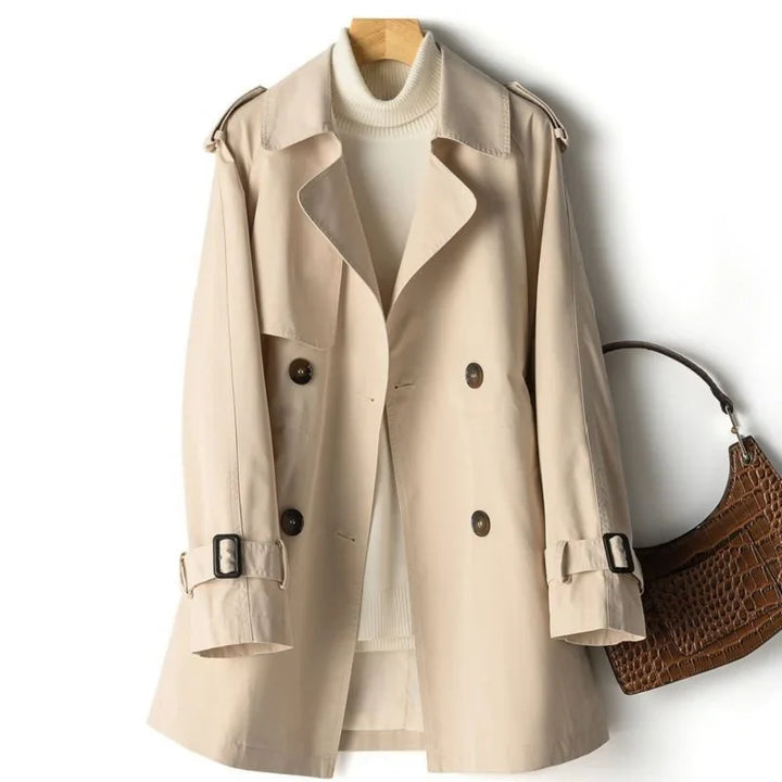 Trench-coat mi-long à double boutonnage  