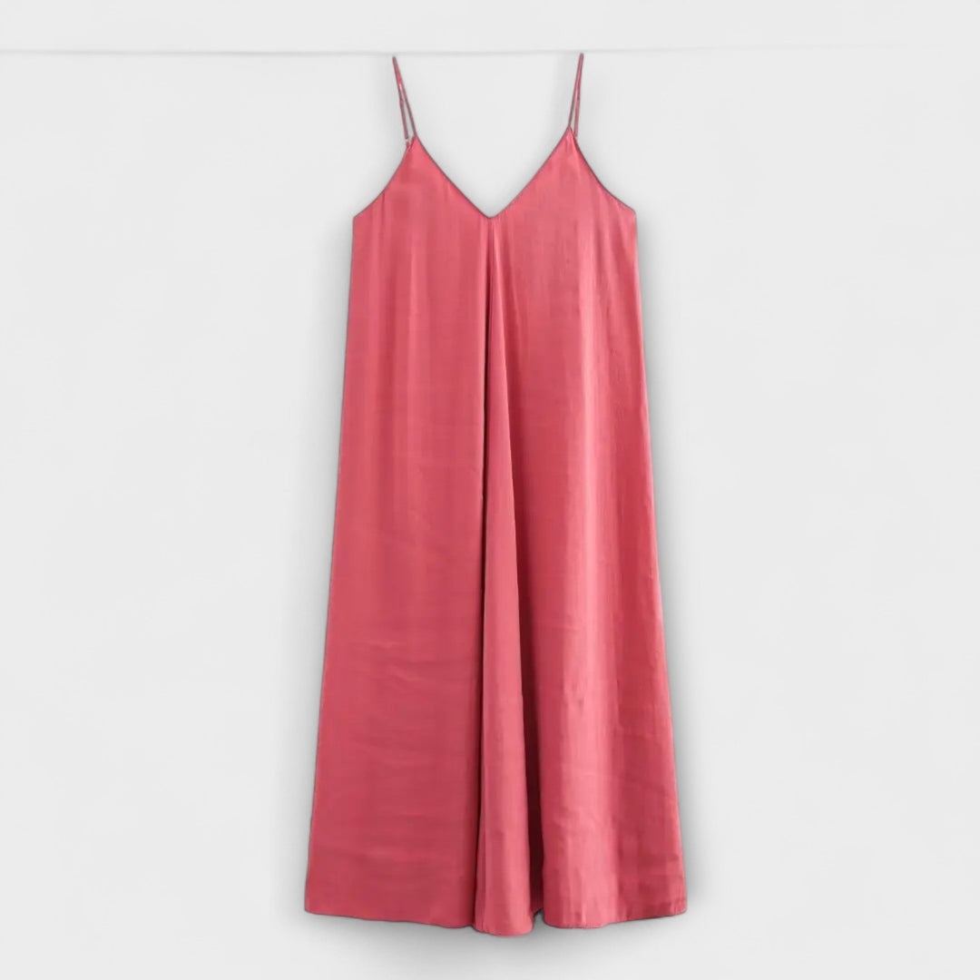 Robe maxi à bretelles fines