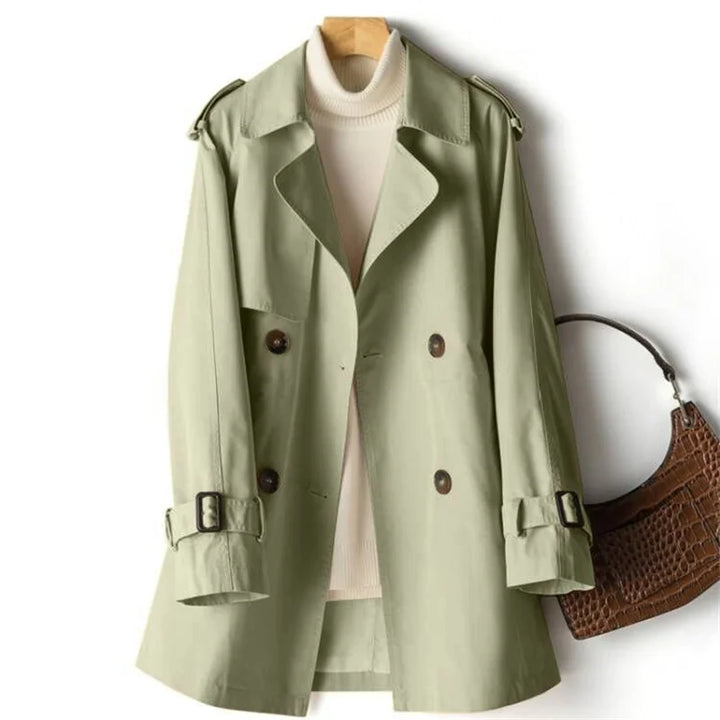Trench-coat mi-long à double boutonnage  