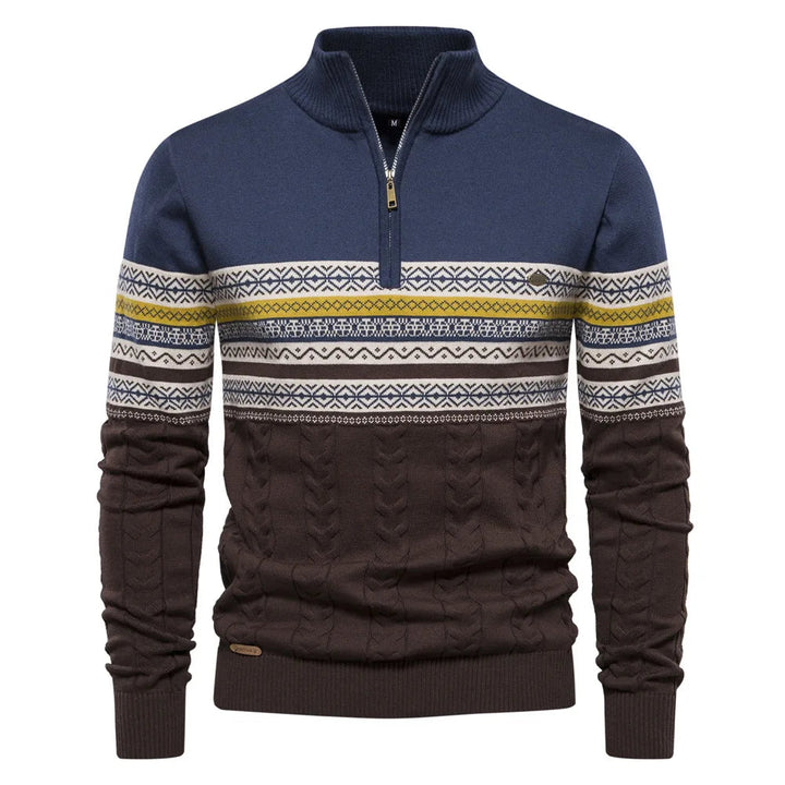 Henry™ - Pull demi-fermeture éclair Fair Isle stylé