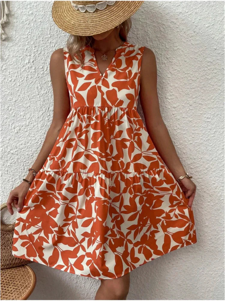 Avery™ - Mini-robe sans manches stylée