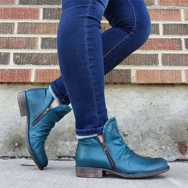 Bottines zippées pour femmes