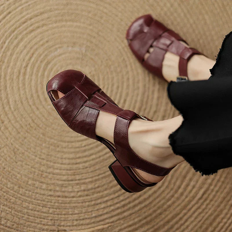 Chaussures à talon épais Coralia