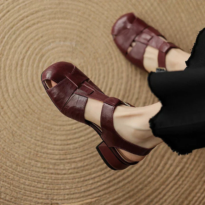 Chaussures à talon épais Coralia