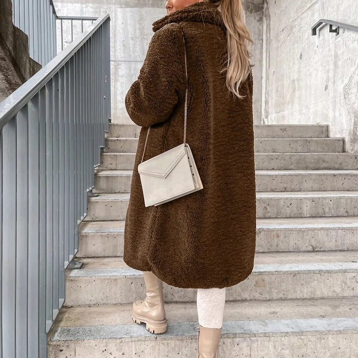 Quinn | Manteau décontracté en polaire sherpa, chaleur premium et design polyvalent