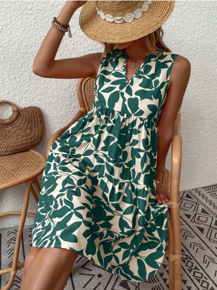 Avery™ - Mini-robe sans manches stylée