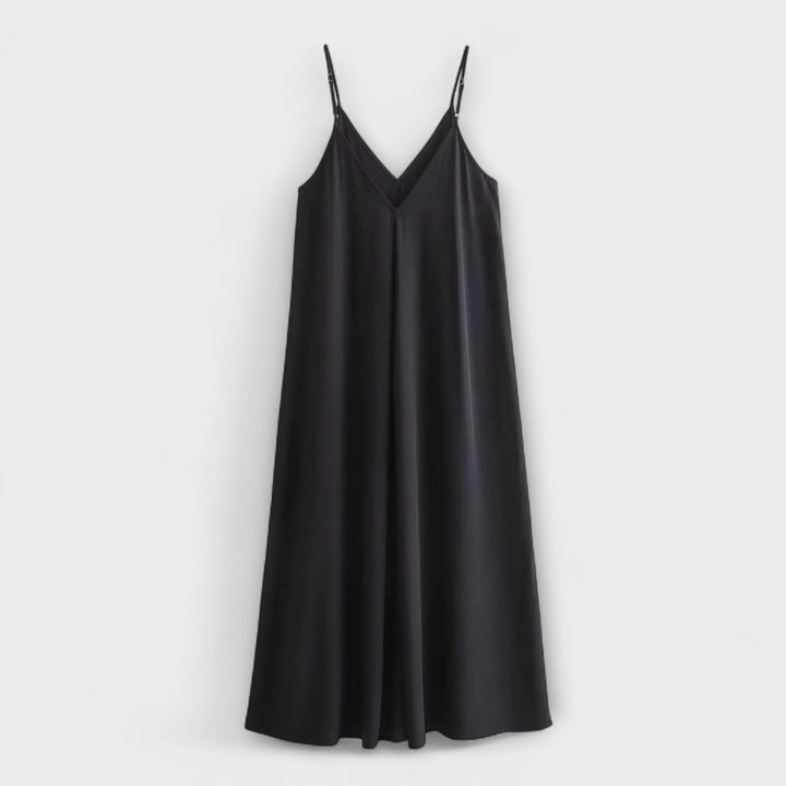 Robe maxi à bretelles fines