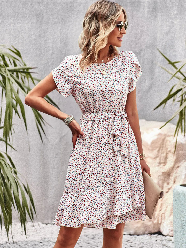 Scarlett™ - Robe plissée florale décontractée