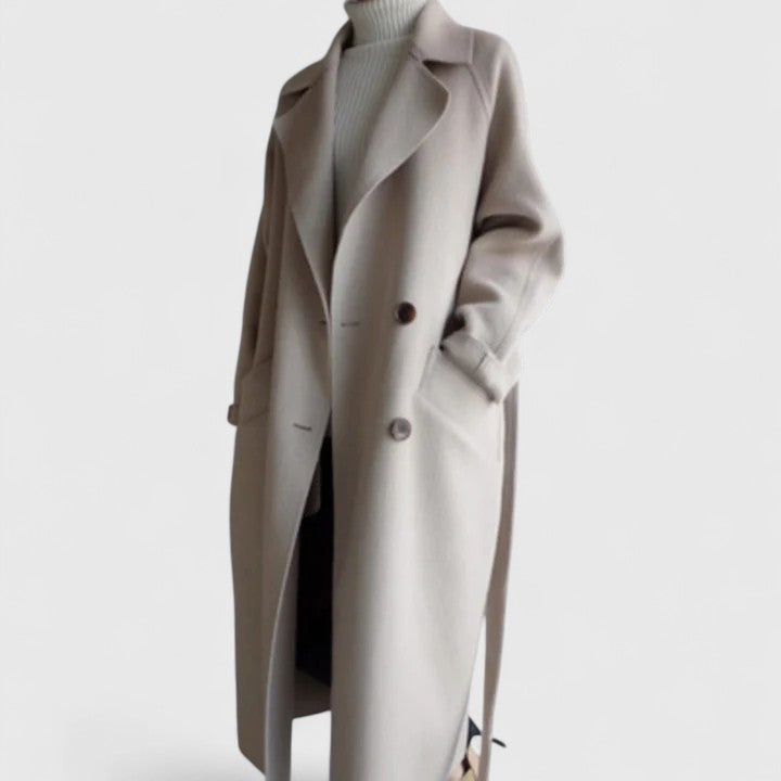Eulalie | Manteau élégant et intemporel à la coupe minimaliste et à la silhouette épurée