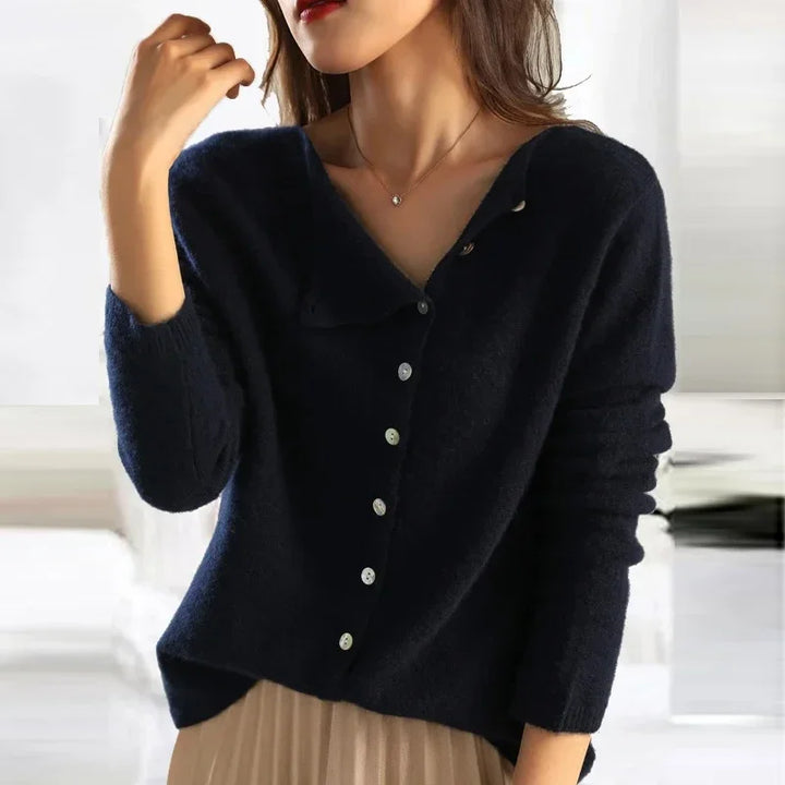 Diane | Gilet en maille sophistiqué à la silhouette moderne et au tissu doux