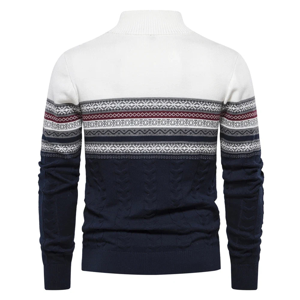 Henry™ - Pull demi-fermeture éclair Fair Isle stylé