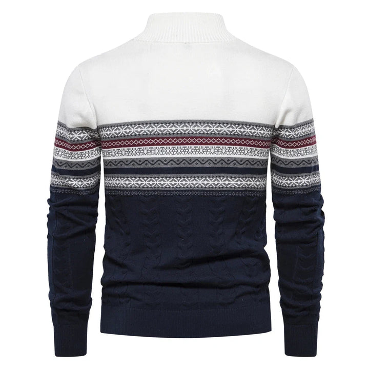 Henry™ - Pull demi-fermeture éclair Fair Isle stylé