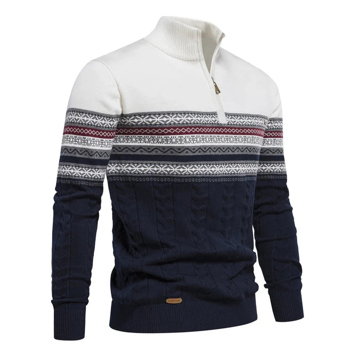 Henry™ - Pull demi-fermeture éclair Fair Isle stylé