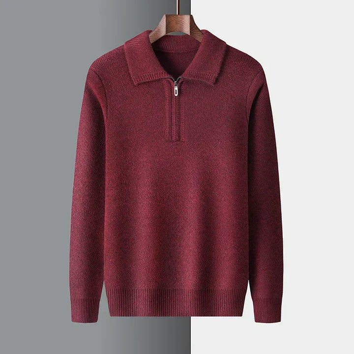 Isaac™ - Pull doux et chaud à demi-fermeture éclair