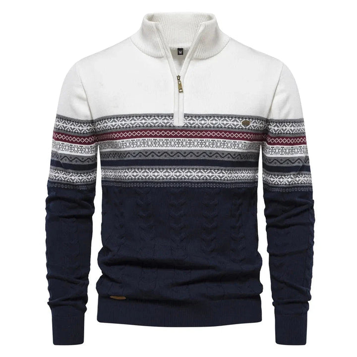 Henry™ - Pull demi-fermeture éclair Fair Isle stylé