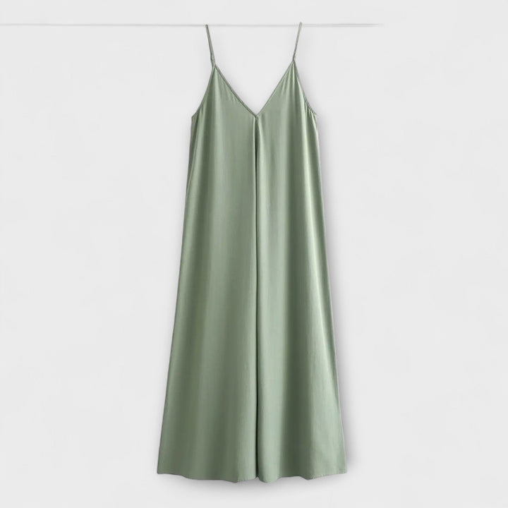 Robe maxi à bretelles fines