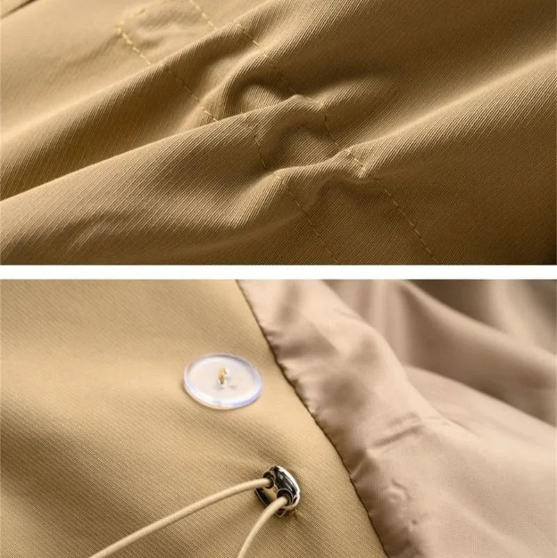 Trench-coat mi-long à double boutonnage  