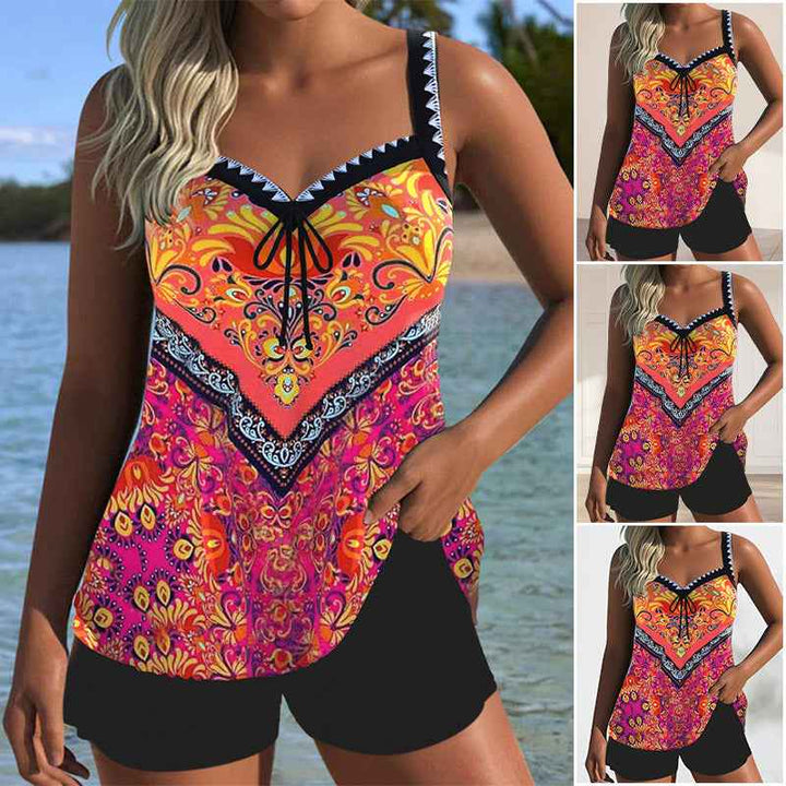 Women's Floral Print Swimwear Set