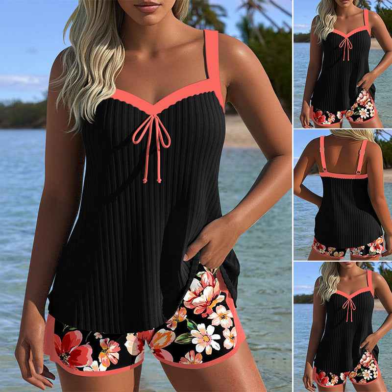 Women's Floral Print Swimwear Set