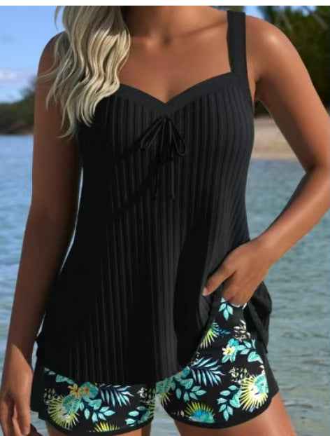Women's Floral Print Swimwear Set
