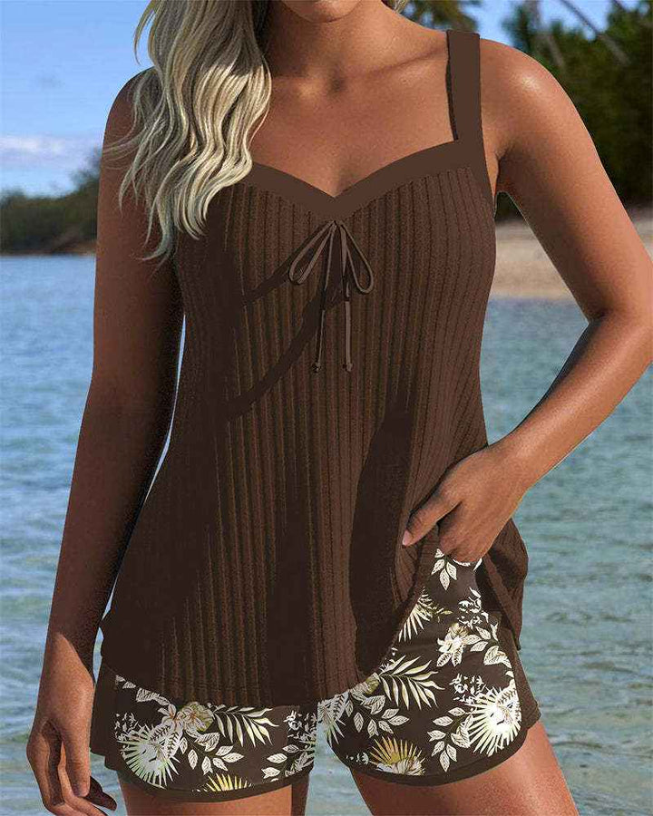 Women's Floral Print Swimwear Set