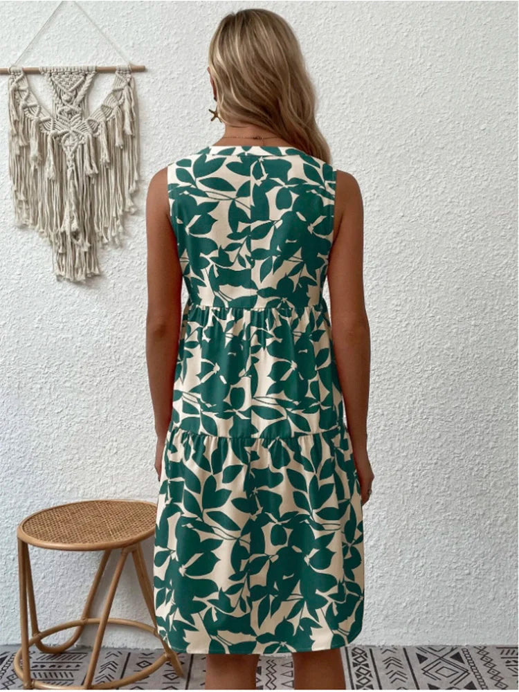 Avery™ - Mini-robe sans manches stylée